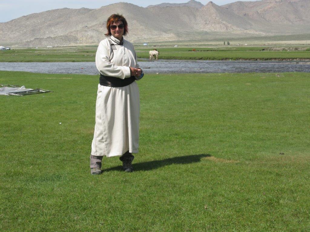 Vayana Josefine in der Mongolei - Aufnahme der mongolischen Steppe